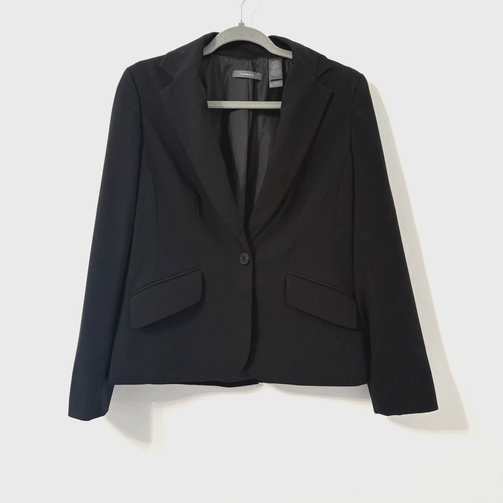Liz Claiborne Regular Fit Black Blazer Sz 8